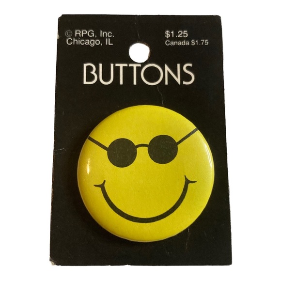 LOT of 5 Vintage Cool Positive Sayings Affirmations Button Pins - Picture 5 of 8